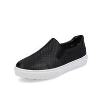 Rieker Womens L5967 Newark Round Toe, Slip on Sneakers (Black, UK_Footwear_Size_System, Adult, Women, Numeric, Medium, Numeric_6)