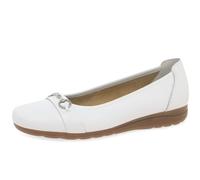 Rieker Snaffle Womens Ballet Pumps - White, EU 36