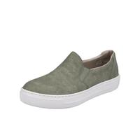 Rieker Women's L9851 Loafer, Green, 8 UK