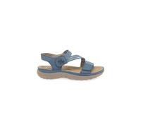 Rieker Womens Blue Beige Elasticated Trekking Walking Sandals 64870