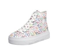 Rieker M1913-90 Ladies Multi Zipper Boots Colour: Metallic, Size: EU 3