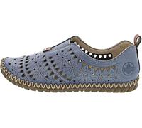 Rieker Women's M2852 Slip-On Shoes, Blue, 42 EU