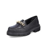 Rieker Women's M3861 Loafer, black, 7.5 UK