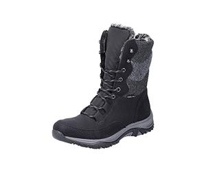 Rieker Women's M9643 Trekking Boots, Black (black combo), 3.5 UK