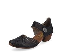 Rieker Pia Womens Open Court Shoes 6 UK Navy Blue