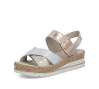 Rieker Women's Metallic Wedge Sandal | V7951-90 90 39 39