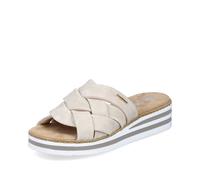 Rieker Women's Mule Sandals Beige Shoes V0208