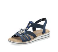 Rieker Women's Mules V0649, Women's Slippers, Blue 14, 4 UK