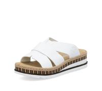 Rieker Women's Mules V7989, Women's Slippers, White 80, 39 EU Schmal