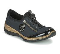 Rieker Women's N3268 Slip On Trainers, Blue (Schwarz/Pazifik/Baltik/Schwarz 01), 6 UK