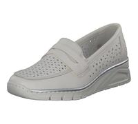 Rieker Women's N3356 Loafer, White, 6 UK