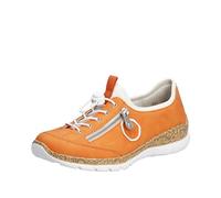 Rieker N4263-38 Ladies Orange Elasticated Shoes Size: EU 37 / UK 4, Colour: Orange