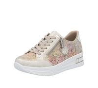 Rieker Women's N8103 Lace Up Shoes, Beige, 8 UK