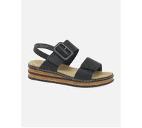 Rieker Women's Page Womens Wedge Heel Sandals - Black