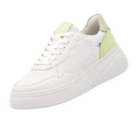 Rieker Women's Platform Leather Trainers White Combi EU 39