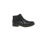Rieker Mens Lambswool Lined Ankle Boots Tex 33160-00 - Black Leather - UK Size 8 - EU Size 42 - US Size 9