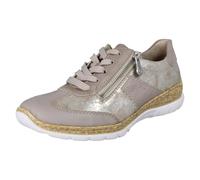 Rieker N4221-90 Light taupe Womens trainers in a Plain Man-made in Size 40