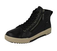 Rieker Womens Rieker Zip Up Lace Ankle Boots W0164 - Black - UK 8