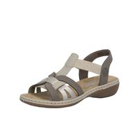 Rieker 65918-64 Dark taupe Womens Comfortable Sandals