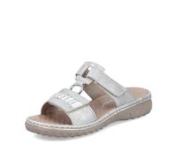 Rieker 'antigua' Flat Sandals In Silver Silver