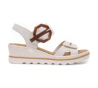 Rieker Womens Sandals White Adults Ladies Wedge Easy Fasten Antistress SIZE