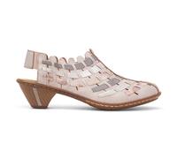 Rieker Womens Shoes Beige Adults Ladies Heels Closed Toe Slip On Antistress SIZE