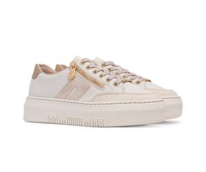 Rieker Womens Shoes Beige Adults Ladies Lace Up Zip Leather Essen SIZE