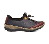 Rieker Womens Shoes Blue Adults Ladies Flat Bungee Lace Munich SIZE