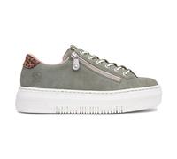 Rieker Womens Shoes Green Adults Ladies Flat Casual Bungee Laces Antistress SIZE
