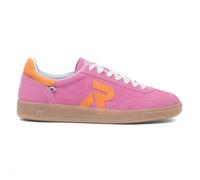 Rieker Womens Shoes Pink Adults Ladies Flat Trainers Orange Leather Suede SIZE