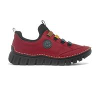 Rieker Womens Shoes Red Adults Ladies Flat Bremen Size EU 37,38,39,40,41,42