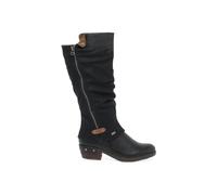 Rieker 93655 Womens Warm Lining Casual Zip Boots-Black