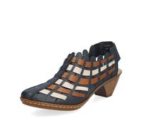 Rieker Women's Damen Halbschuhe 46778 Low Shoes (Navy, UK Footwear Size System, Adult, Women, Numeric, Medium, 8)
