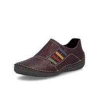 Rieker 52560-30 Wine Womens Comfort Slip On Shoes Red