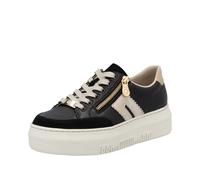 Rieker Women's Slip-On Sneakers Half Shoes Leather Black M1912