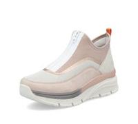 Rieker Women's Slip-On Sneakers Shoes Rose Beige 48053