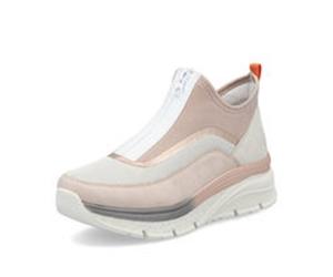 Rieker Women's Slip-On Sneakers Shoes Rose Beige 48053