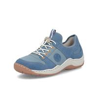 Rieker Women's Slip-On Trainers L0593, Women's Low Shoes, Loose Insole, Blue 12, 5 UK