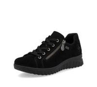 Rieker Women's Sneakers Black Leather TEX 59000