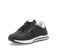Rieker Women's Sneakers Sports Shoes Black Leather W2402