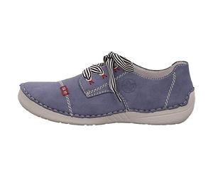 Rieker Women's Spring Summer 52520 Derbys, Blue, 4 UK