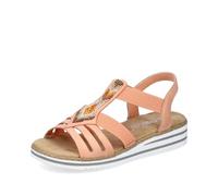 Rieker Women's Strappy Sandals V0651, Women's Sandals, Orange 38, 4 UK