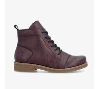 Rieker Womens Synthetic Lace-Up Blackberry Ankle Boots