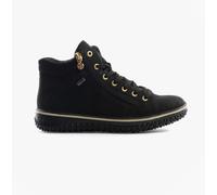 Rieker Womens Synthetic Leather Lace-Up Water Resistant Black Ankle Boots