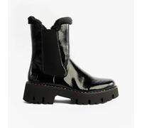 Rieker Womens Synthetic Pull-On Comfort Black Mid Calf Boots