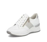 Rieker Frühjahr/Sommer, Women’s Low-Top Sneakers, White (Weiss/Weiss-Silber/Argento/ 80 80), 5 UK (38 EU)