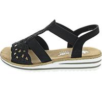 Rieker Women's V0646 Sandals, Black, 36 EU