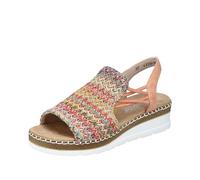 Rieker Women's V1241 Wedge Sandals, Multicoloured, 6.5 UK