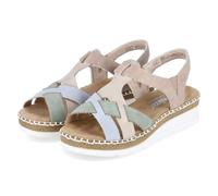 Rieker Women's V1269 Wedge Sandals, Multicoloured, 38 EU