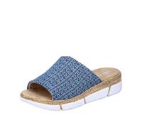 Rieker Women's V2377 Mule, Blue, 6.5 UK